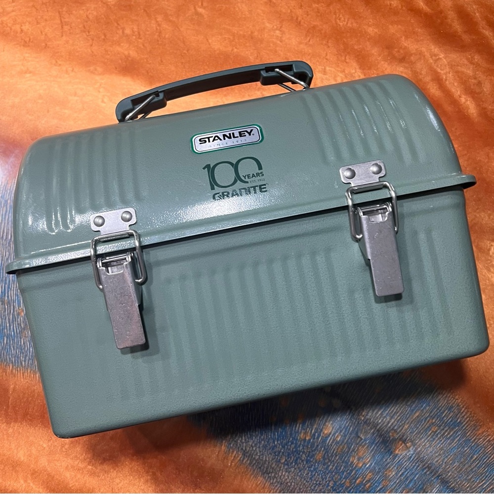 Stanley Classic Metal Lunch Pail Box With Thermos Gem